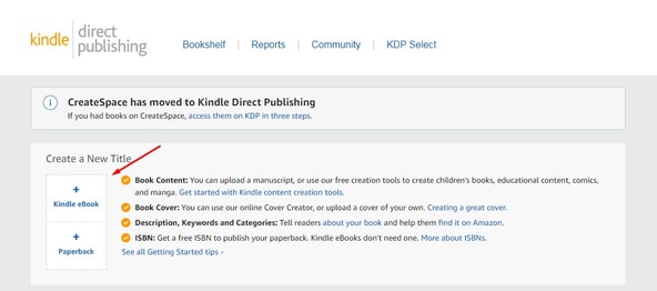 Kindle Publishing Dashboard