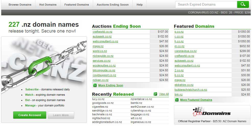 Expired Domains NZ
